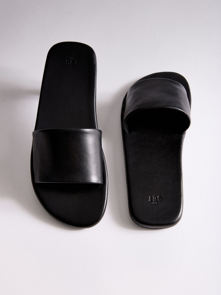 The Set Slip On Mule Casual Sandals Black Leather - Image 6 of 6 The Set Slip On Mule Casual Sandals Black Leather - Image 6 of 6
