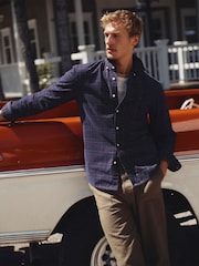 Joules Navy Long Sleeve Fine Needle Cord Shirt - Image 1 of 10