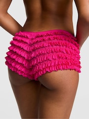 Victoria's Secret Pink Hot Stuff Pink Bloomer Strawberry Embroidery Lace Knickers - Image 2 of 2