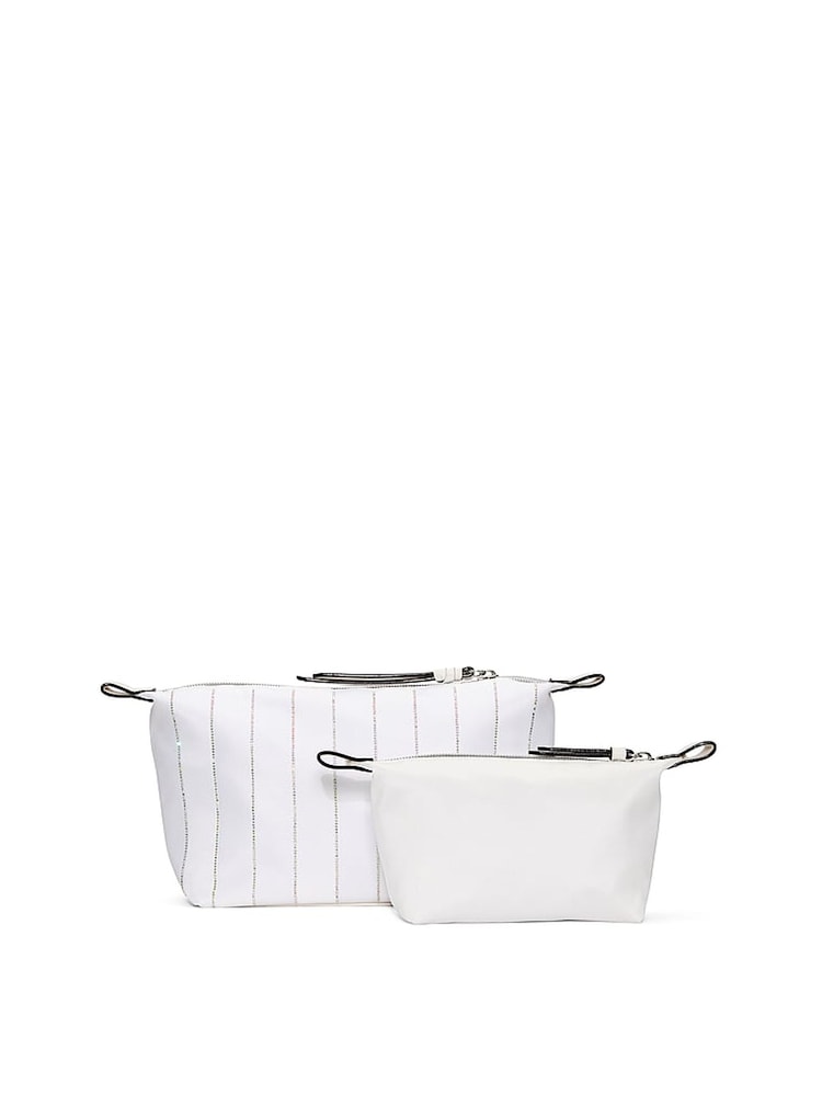 Victoria's Secret Coconut White Bridal 2 Piece Makeup Bag - Image 2 of 3