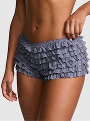 Victoria's Secret Pink Dusty Iris Blue Bloomer Mesh Knickers - Image 1 of 2