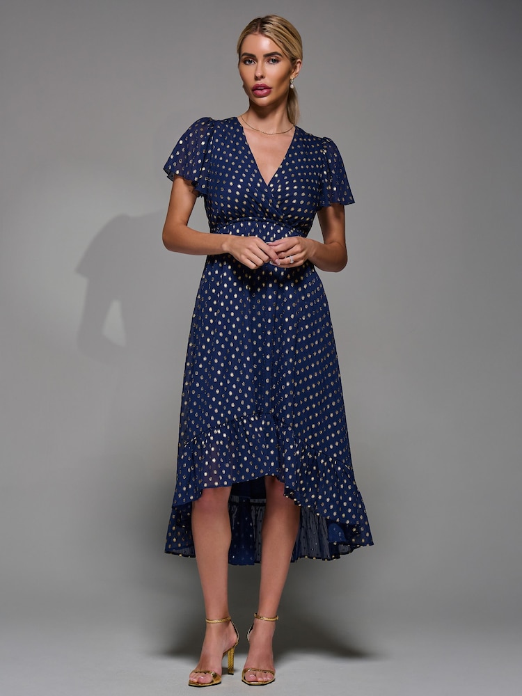 أزرق - Jolie Moi Petite Short Sleeve Midaxi Dress - صورة 6 من 6 أزرق - Jolie Moi Petite Short Sleeve Midaxi Dress - صورة 6 من 6