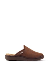 Коричневий - Lazy Dogz Blue Glen II Mule Slippers - Image 2 of 9