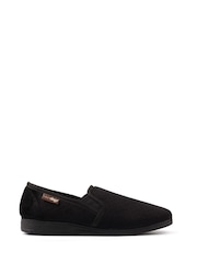 Melns - Lazy Dogz Tamar II Full Black Slippers - Attēls 3 no 10