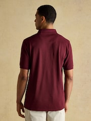 Joules Woody Navy/Burgundy/Green Polo Shirts 3 Pack - Image 7 of 10