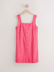 Pink Broderie Heart - Image 1 of 3