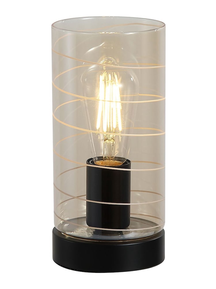 Searchlight 1 Light Glass Table Lamp - صورة 2 من 5 Searchlight 1 Light Glass Table Lamp - صورة 2 من 5