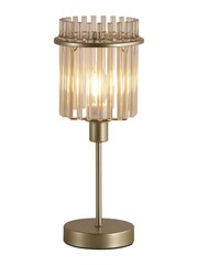 Searchlight Chrome and Gold 1 Light Glass Rod Table Lamp - Image 2 of 5