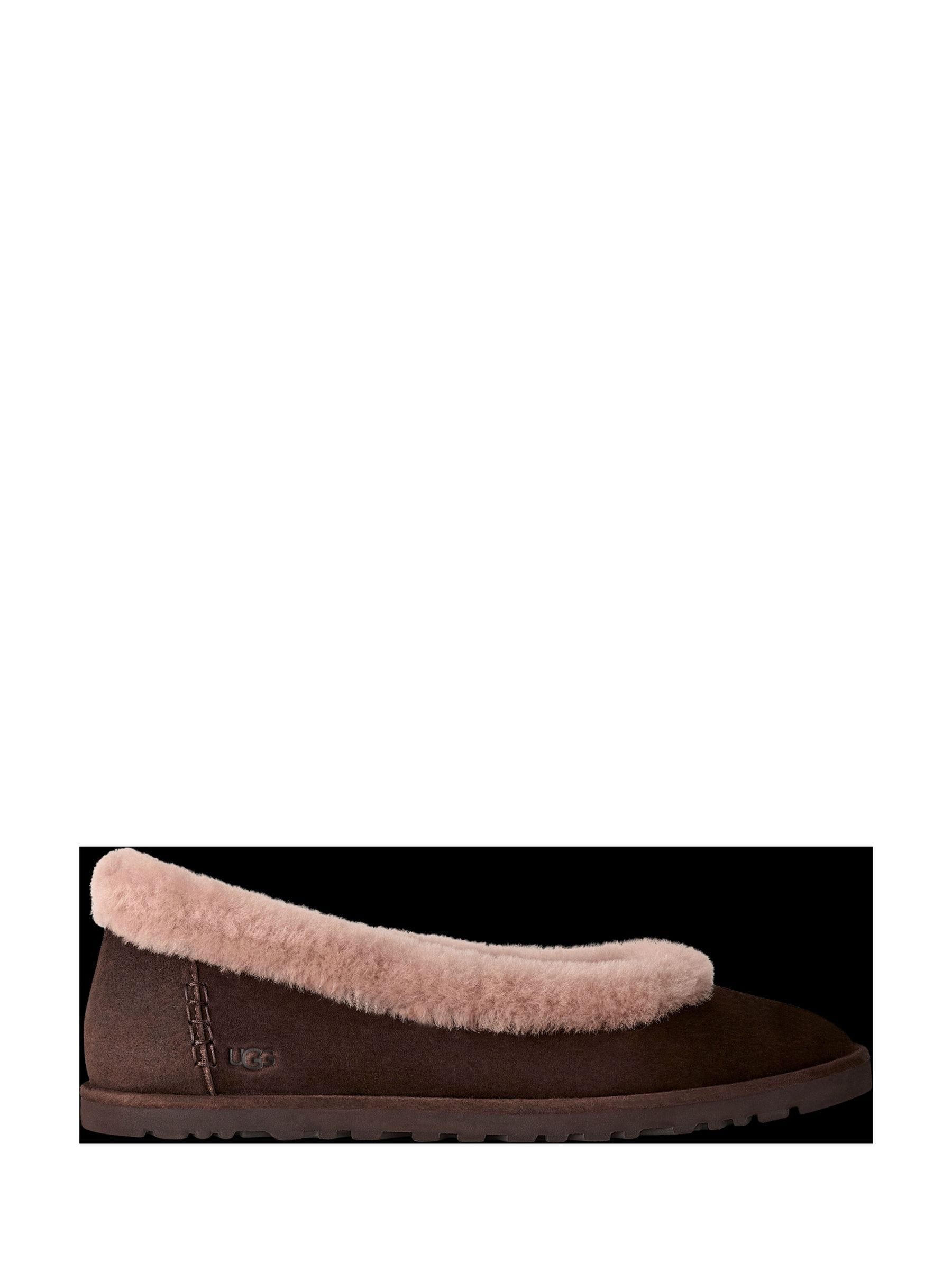 Buy UGG Cocoa Brown Zora Ballet Flat Slippers from Next Australia