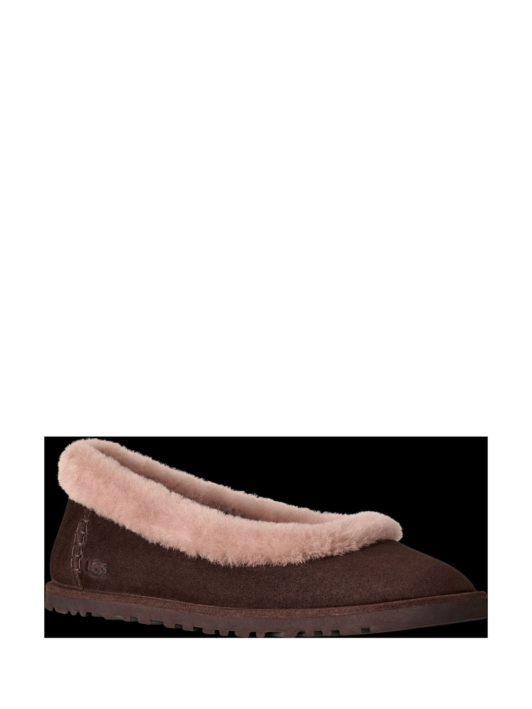 Buy UGG Cocoa Brown Zora Ballet Flat Slippers from Next Australia