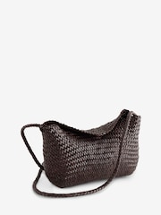 Dragon Diffusion Brown Corsina Weave Cross-Body Bag - Image 2 of 6
