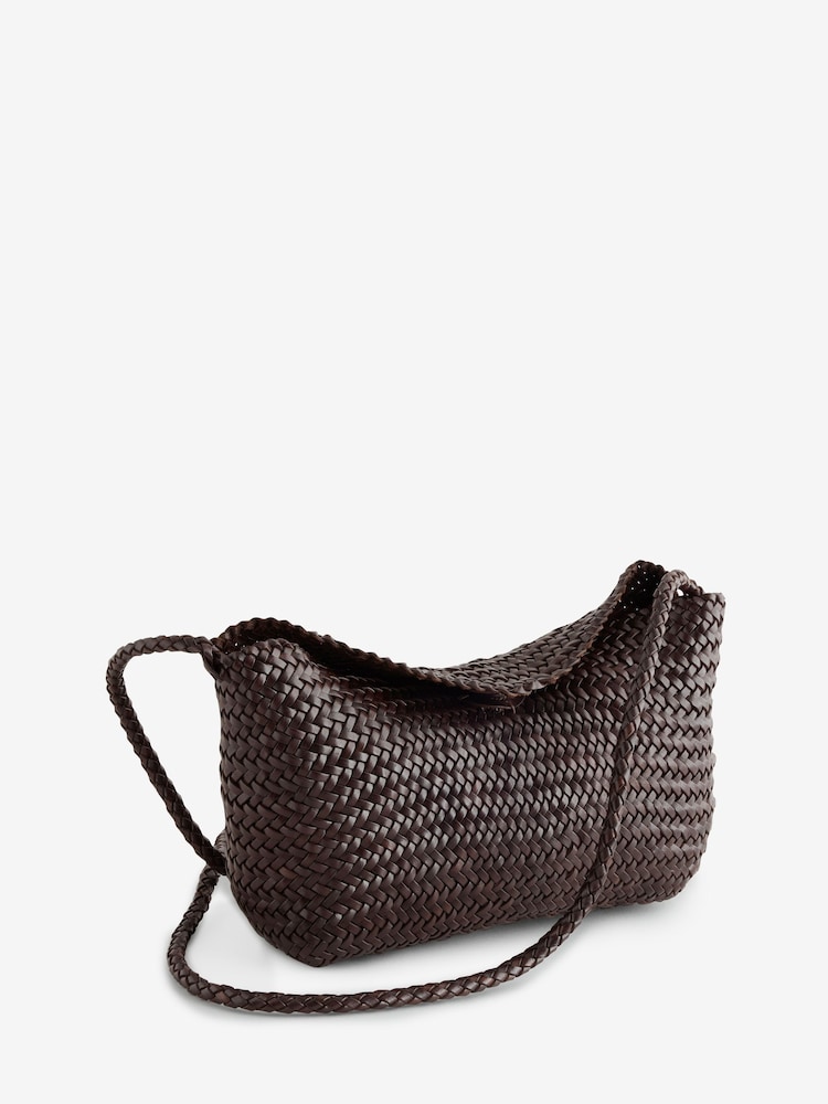 Dragon Diffusion Brown Corsina Weave Cross-Body Bag - Image 2 of 6 Dragon Diffusion Brown Corsina Weave Cross-Body Bag - Image 2 of 6