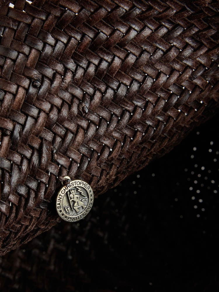 Dragon Diffusion Brown Corsina Weave Cross-Body Bag - Image 6 of 6 Dragon Diffusion Brown Corsina Weave Cross-Body Bag - Image 6 of 6