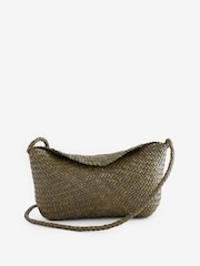Dragon Diffusion Green Corsina Weave Cross-Body Bag - Image 1 of 6