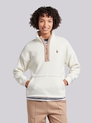 U.S. Polo Assn. Double Horsemen Borg 1/4 Zip Fleece - Imagen 1 de 7
