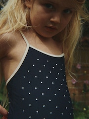 Konges Sløjd Blue Misty Diamonte Swimsuit - Image 3 of 6