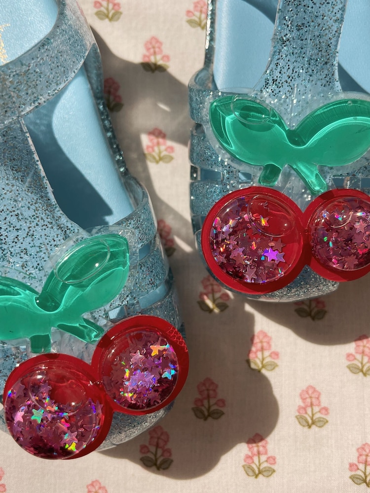 Konges Sløjd Blue Lilo Glitter Cherry Sandals - Image 1 of 1