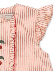 Konges Sløjd Pink Ellie Frill Cherry Embroidered Blouse - Image 3 of 4