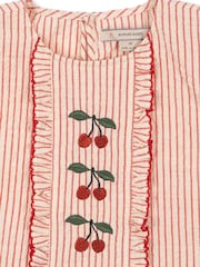 Konges Sløjd Pink Ellie Frill Cherry Embroidered Blouse - Image 4 of 4