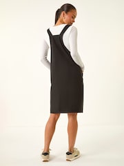 Roman Black Petite Corduroy Pinny Dress - Image 3 of 5