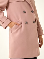 Rosa - Chaquetón Roman Petite con cuello y doble botonadura - Imagen 5 de 5
