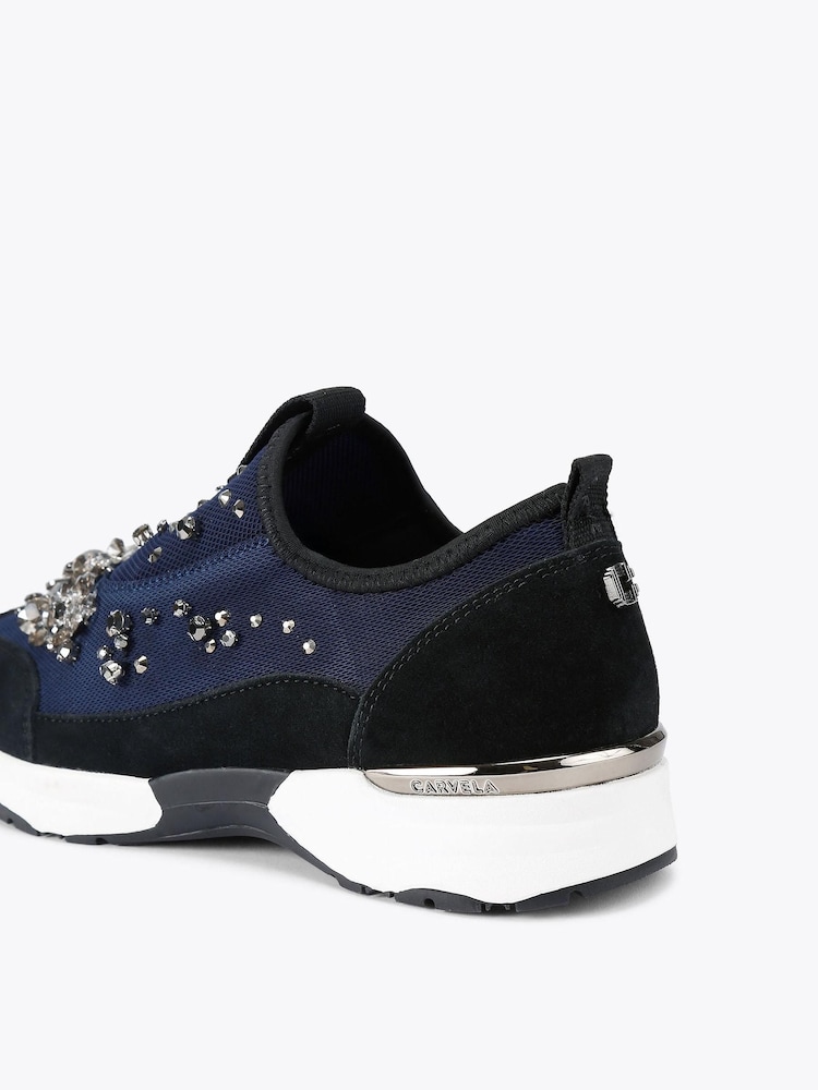 Carvela Blue Tempo Jewel Trainers - Image 4 of 4 Carvela Blue Tempo Jewel Trainers - Image 4 of 4