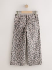 Grey Animal Print Wide Leg Jeans (3-16yrs) - Image 2 of 4