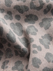 Grey Animal Print Wide Leg Jeans (3-16yrs) - Image 4 of 4