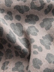 Grey Animal Print Wide Leg Jeans (3-16yrs) - Image 9 of 9