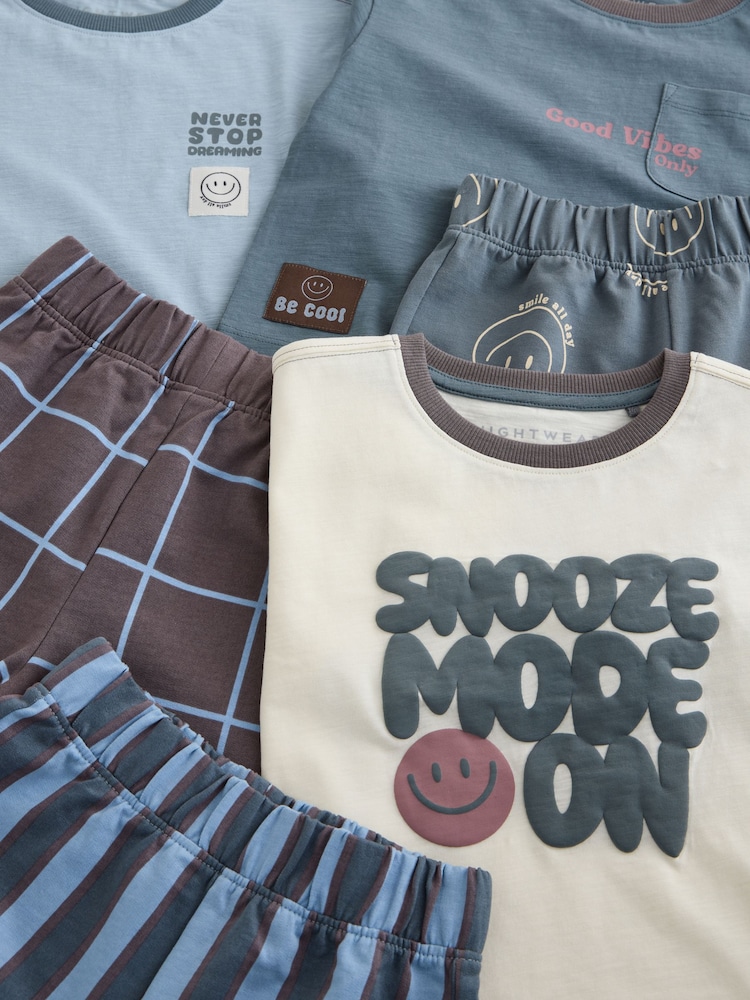 Grijze/ecru slogan - Set van 3 pyjama's met short (9 mnd-12 jr) - Afbeelding 10 van 10 Grijze/ecru slogan - Set van 3 pyjama's met short (9 mnd-12 jr) - Afbeelding 10 van 10