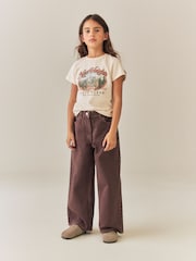 Chocolate Brown Wide Leg Jeans (3-16yrs) - Image 4 of 4