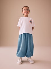 Mid Blue Cuffed Jeans (3-16yrs) - Image 1 of 7