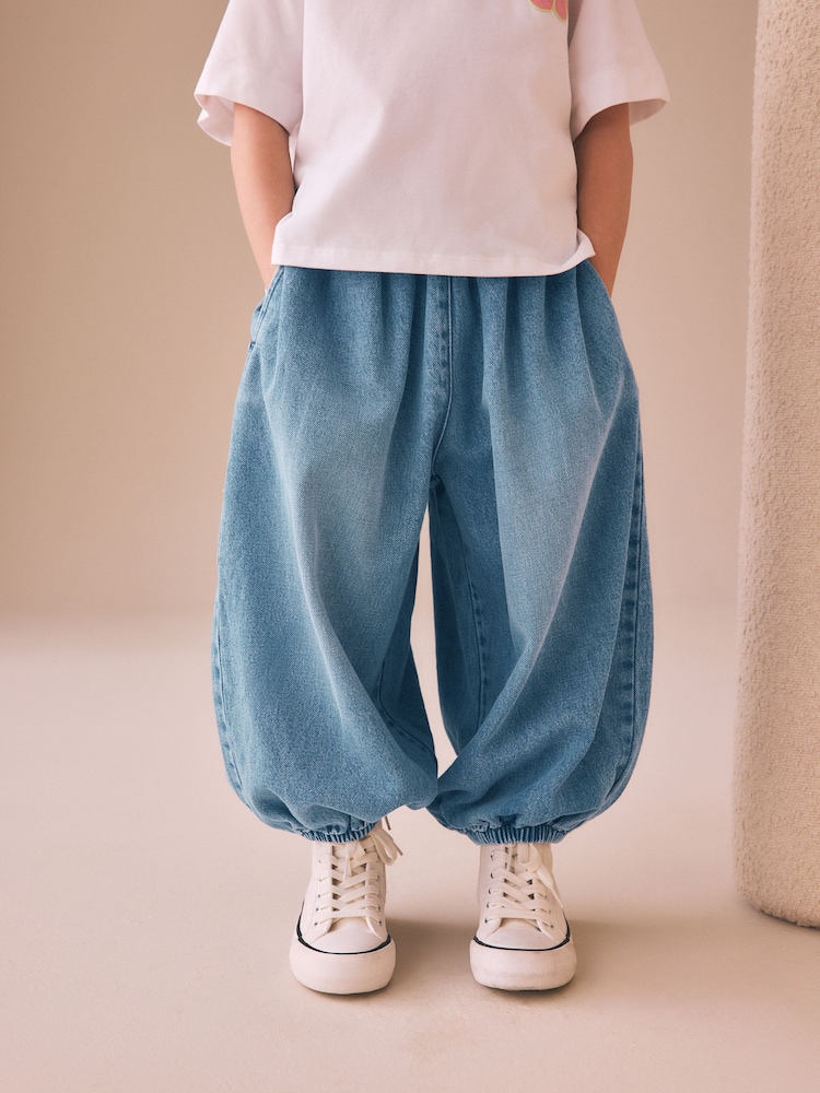 Mid Blue Cuffed Jeans (3-16yrs) - Image 2 of 7 Mid Blue Cuffed Jeans (3-16yrs) - Image 2 of 7