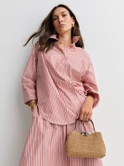 Tory Burch Natural Eleanor Straw Mini Satchel Bag - Image 3 of 8