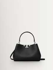 Tory Burch Black Eleanor Soft Mini Satchel Bag - Image 1 of 4