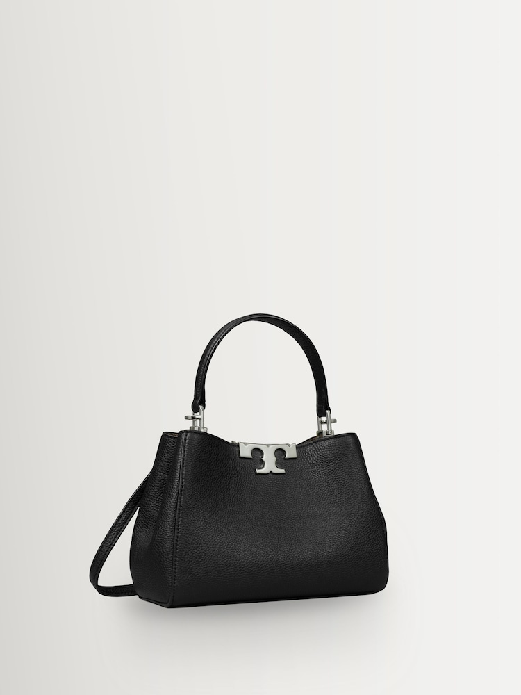 Tory Burch Black Eleanor Soft Mini Satchel Bag - Image 2 of 4