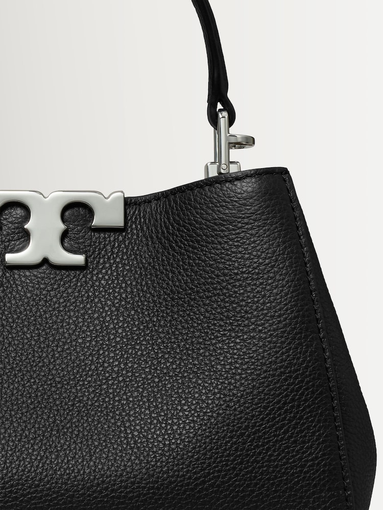 Tory Burch Black Eleanor Soft Mini Satchel Bag - Image 4 of 4