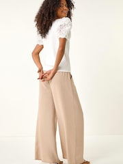 Roman White 3D Puff Sleeve T-Shirt - Image 3 of 5