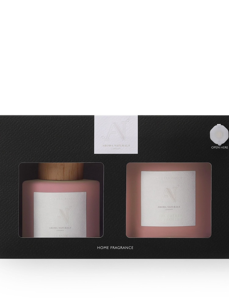 Aroma Naturals Pink Frosted Cherry Vanilla Candle and Diffuser Gift Set - Image 5 of 5