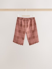 Brown/Pink Check Baby Woven Top and Trousers 2 Piece Set (0mths-2yrs) - Image 12 of 15