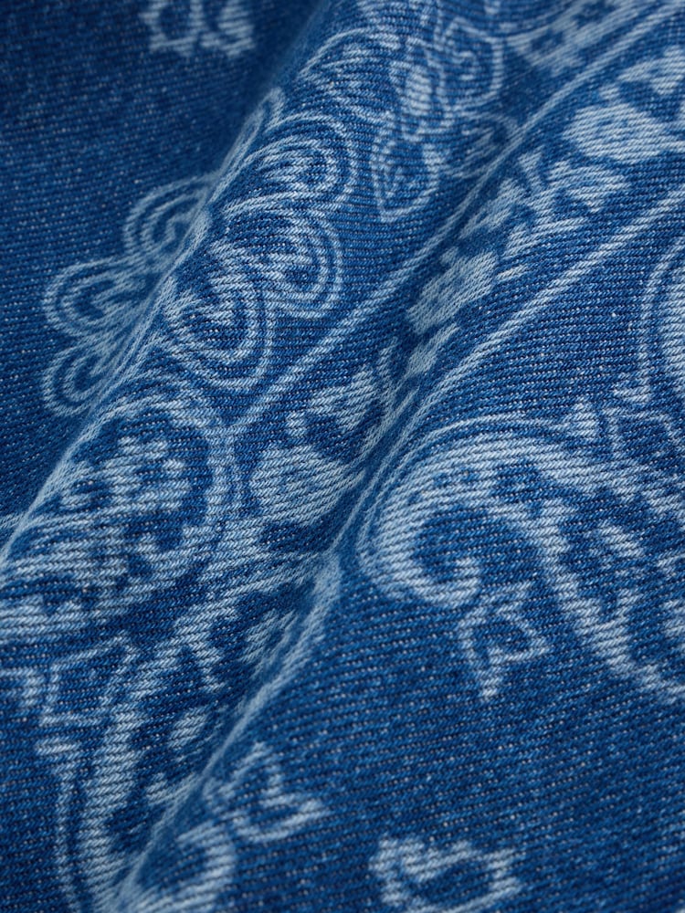 Blue Denim Lazer Printed Barrel Jeans (3-16yrs) - Image 9 of 9 Blue Denim Lazer Printed Barrel Jeans (3-16yrs) - Image 9 of 9