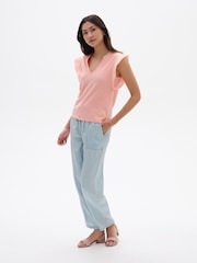 Hatley Orange Mix Media Tank - Image 2 of 3