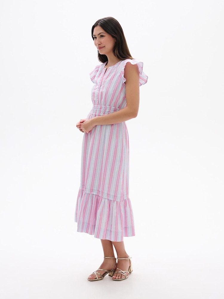 Hatley Neon Stripes Fiona Dress - Imaginea 4 din 4
