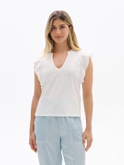 Hatley White Mix Media Tank - Image 1 of 3