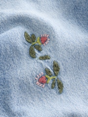 Pretty Embroidered Wide Leg Jeans (3-16yrs) - Image 8 of 9