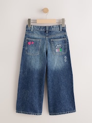 Fun Embroidered Wide Leg Jeans (3-16yrs) - Image 7 of 9