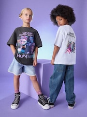 Charcoal Grey Kpop Demon Hunters T-Shirt (6-16yrs) - Image 4 of 9