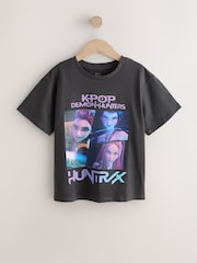 Charcoal Grey Kpop Demon Hunters T-Shirt (6-16yrs) - Image 5 of 9