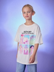 Ecru Kpop Demon Hunters T-Shirt (6-16yrs) - Image 1 of 3