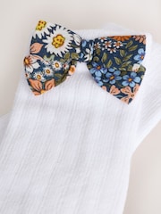 Blue Floral Woven Dress, Knicker and Sock Baby Set 3 Piece (0mths-2yrs) - Image 8 of 8